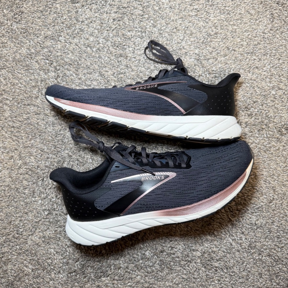 Brooks Anthem 4 Womens Running Shoes Gray Black Rose Gold 1204281B068 Sz 10 003